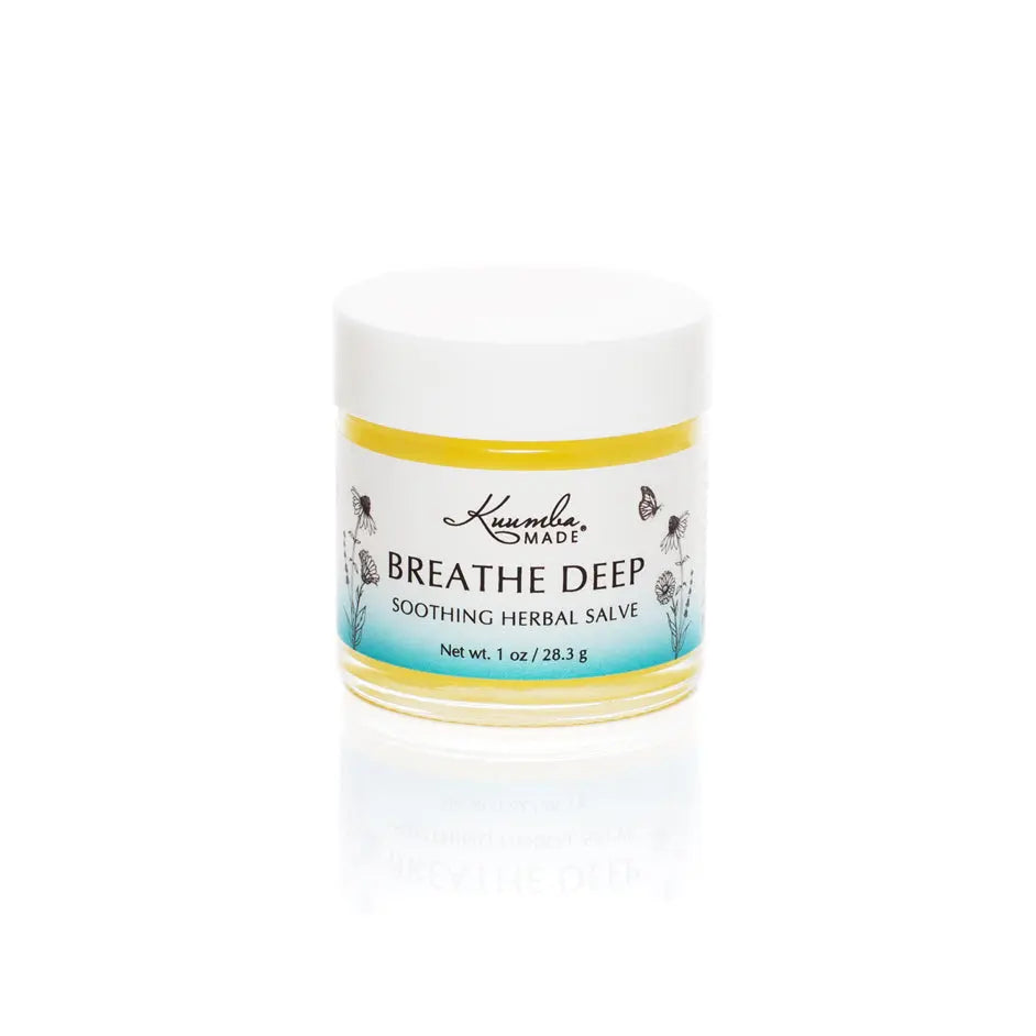 Breathe Deep Chest Rub Herbal Salve 1oz jar from Kuumba Made