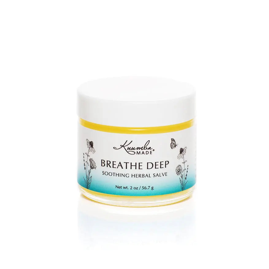 Breathe Deep Chest Rub Herbal Salve 2oz jar from Kuumba Made