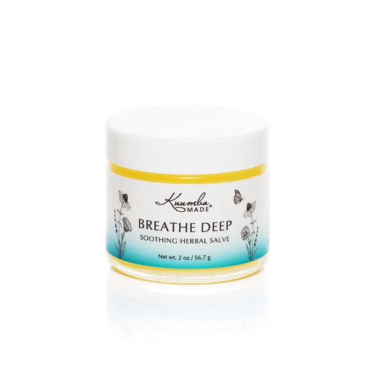 Breathe Deep Chest Rub Herbal Salve 2oz jar from Kuumba Made