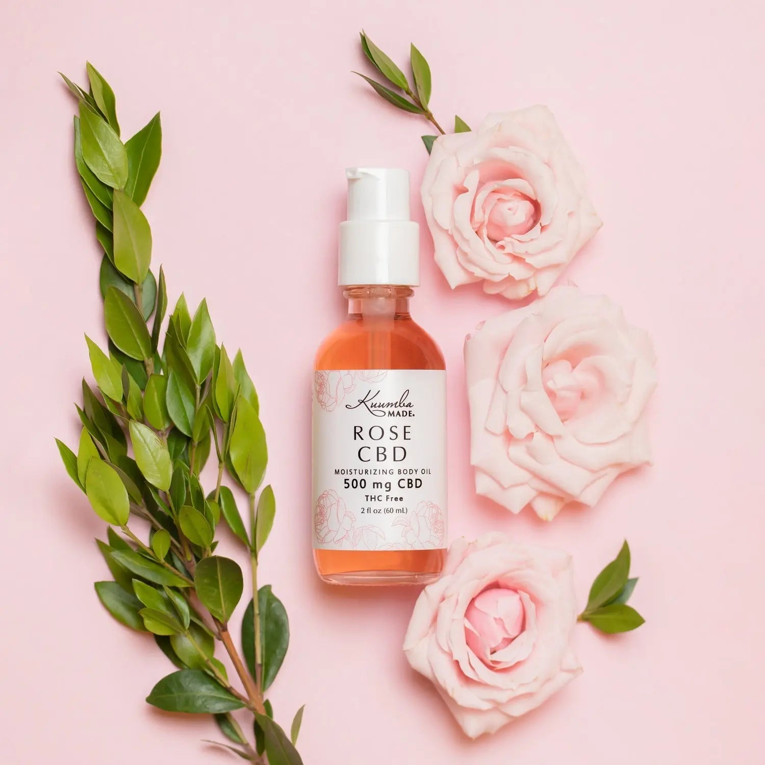 Rose 500 mg CBD Body Oil Kuumba Made Inc.
