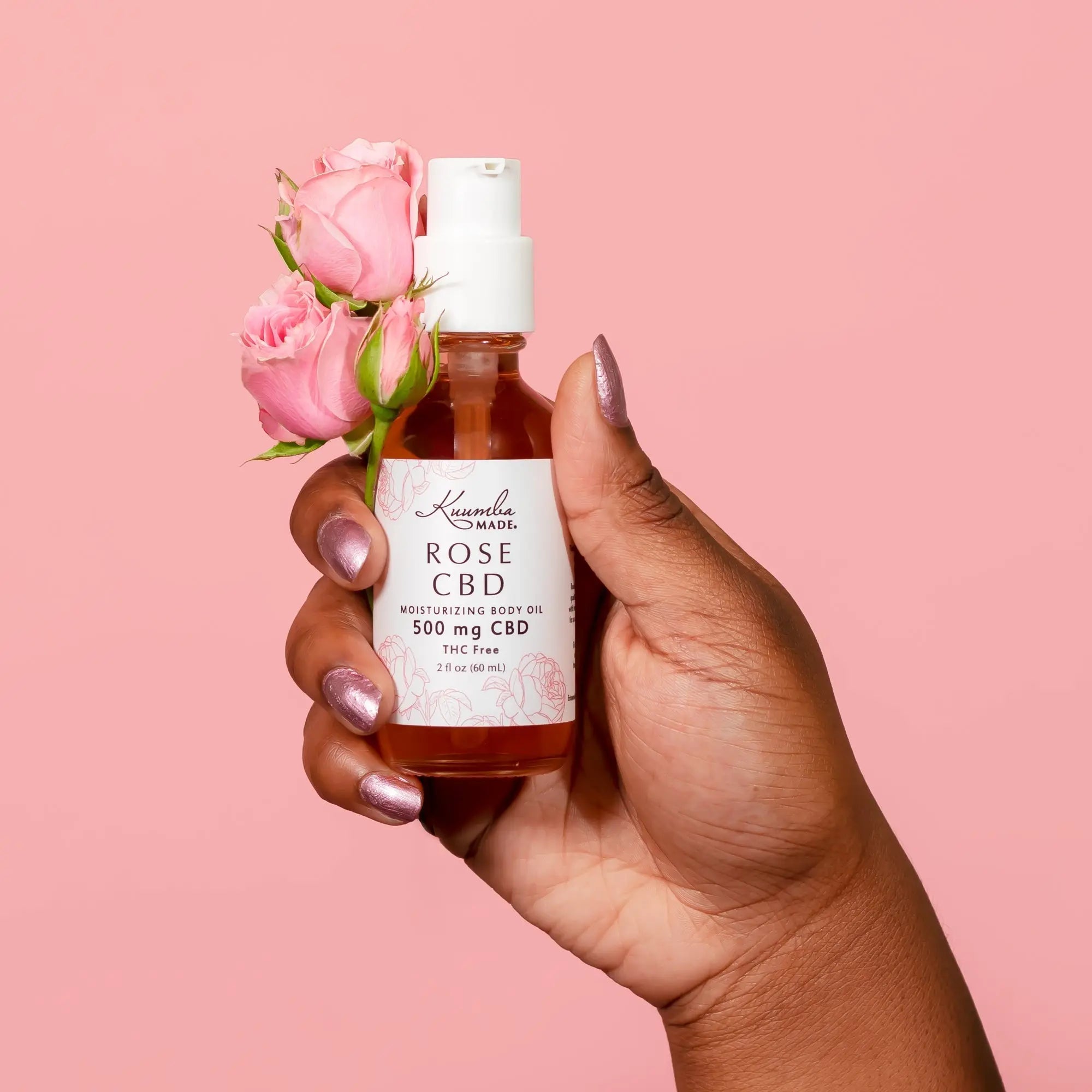 Rose 500 mg CBD Body Oil Kuumba Made Inc.