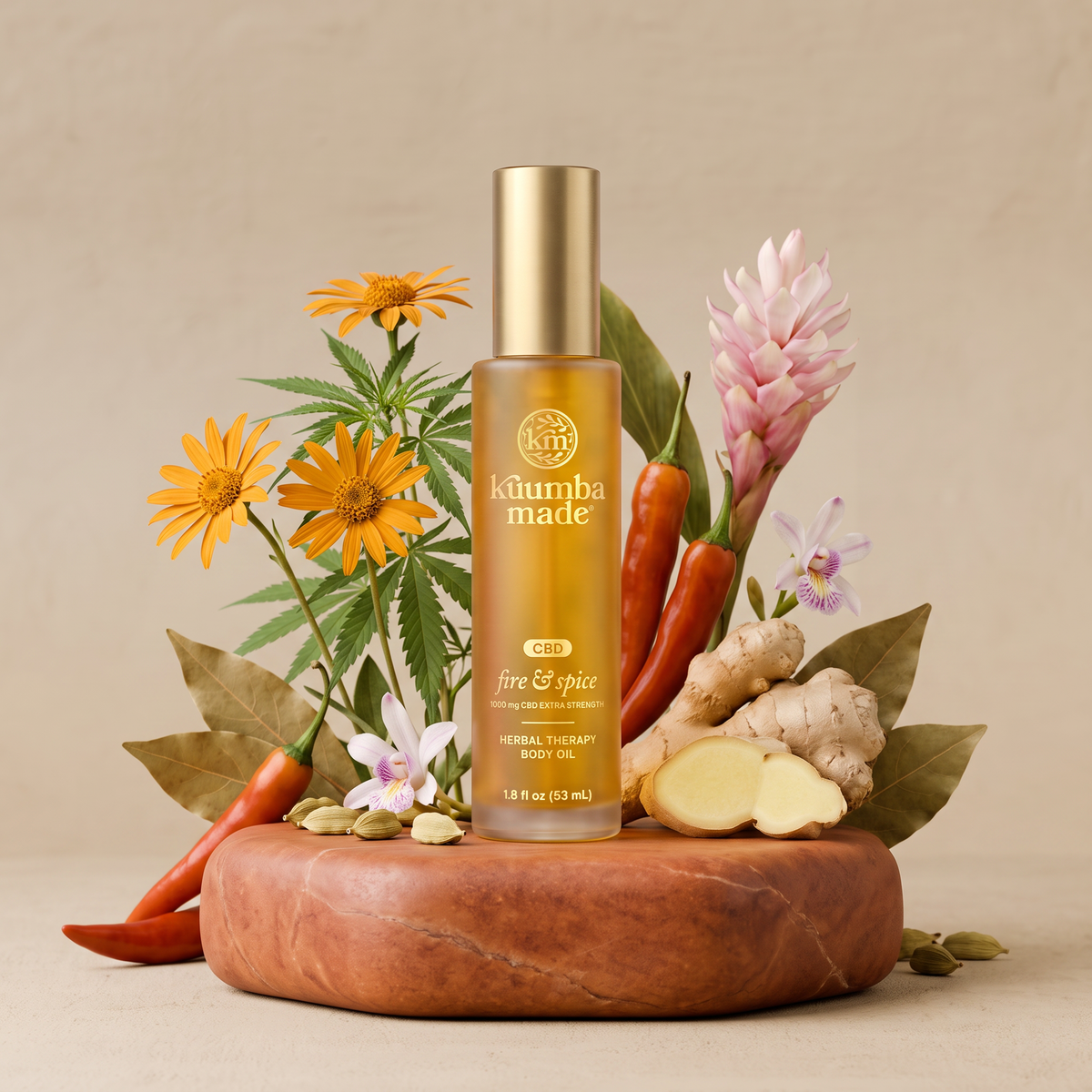 Fire & Spice CBD Herbal Therapy Body Oil