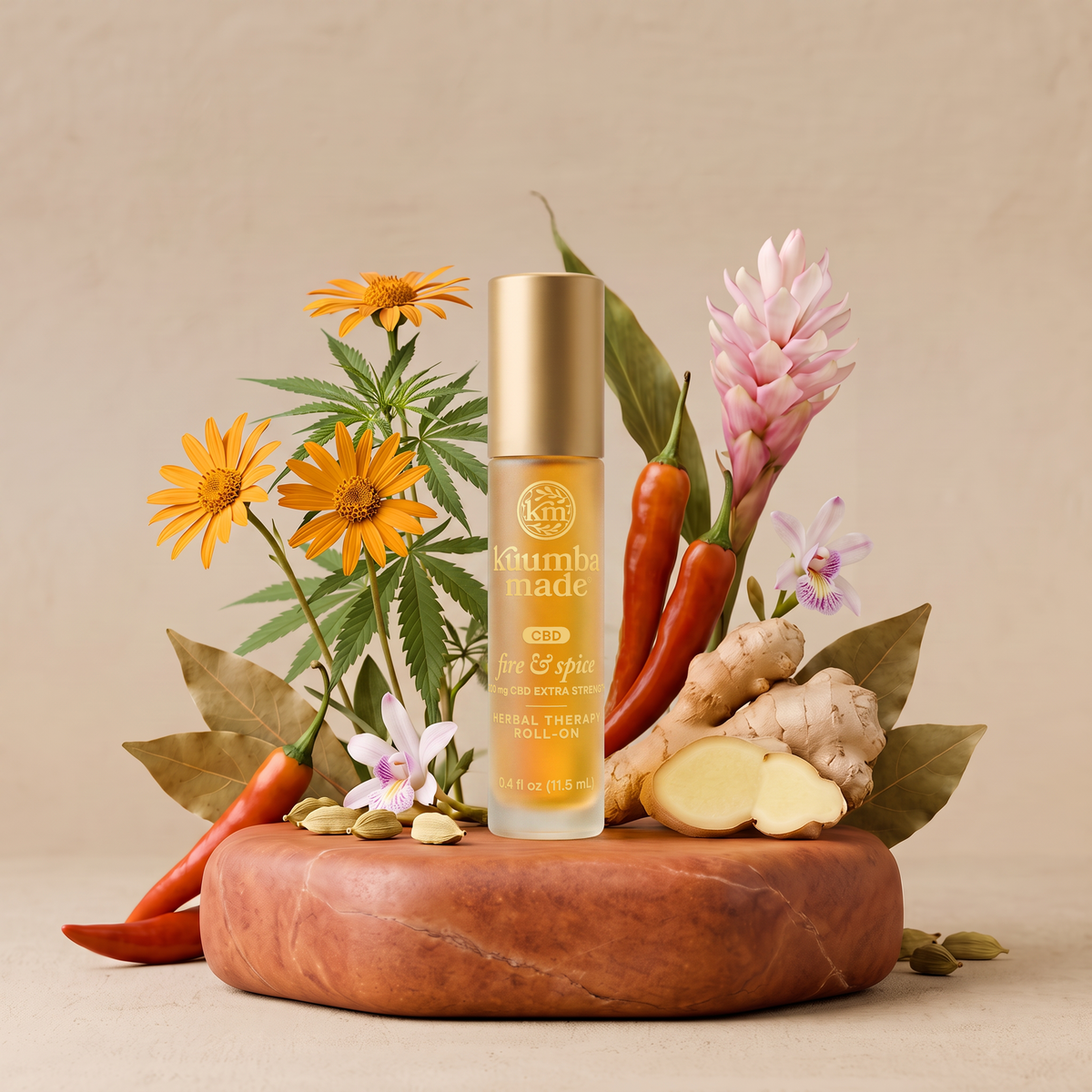 Fire & Spice CBD Herbal Therapy Roll-on