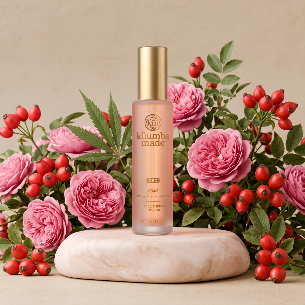 Rose CBD Herbal Aroma Therapy Body Oil