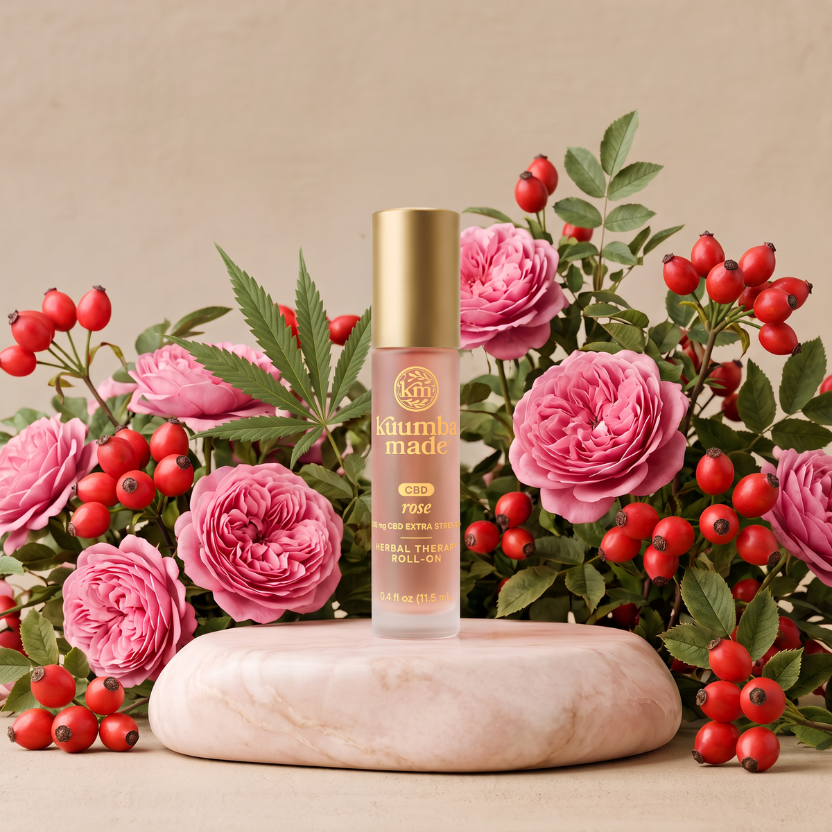 Rose CBD Herbal Aroma Therapy Roll-On
