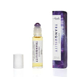 Amethyst Tranquility in glass bottle with gemstone rollerball | .33 fl oz | 10mL