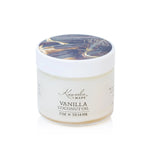 Vanilla infused Coconut Oil 2 oz jar from Kuumba Made