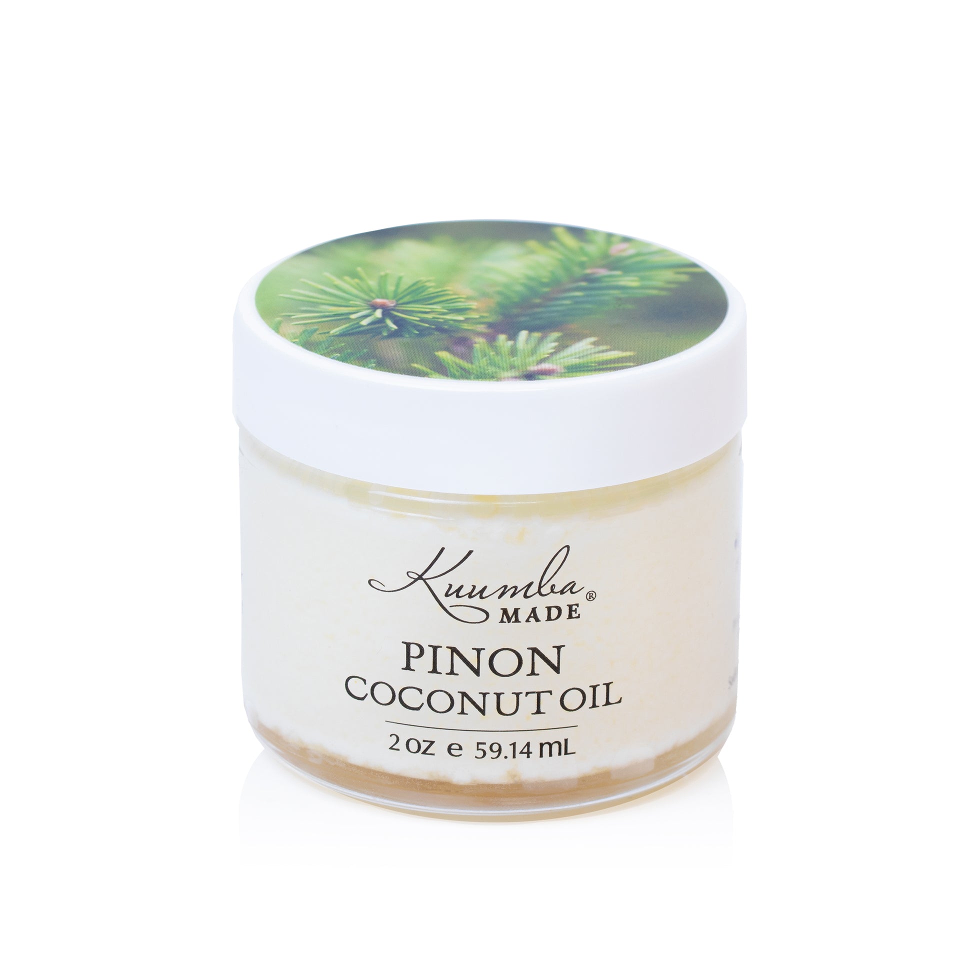 Pinon infused coconut oil 2 oz jar from Kuumba Made